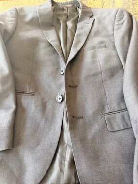 Men's Gray Lightweight Shirt Jacket - Classic Tailored Look